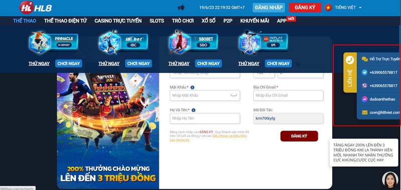 Người chơi có thể liên hệ thông qua nhiều phương thức khác nhau 