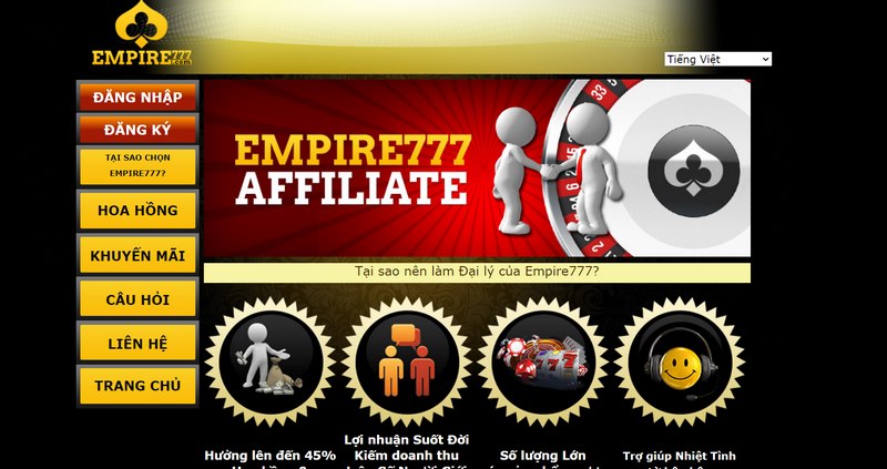 Chính sách đại lý mà nhà cái Empire cung cấp rất hấp dẫn