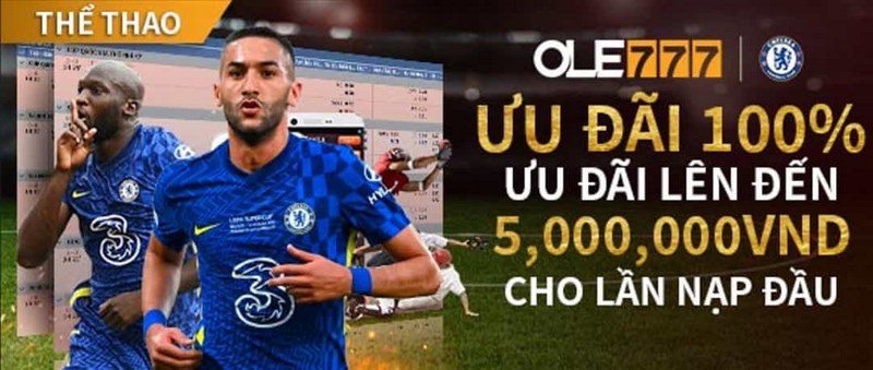 Ưu đãi 100% giá trị thẻ nạp khi đăng ký thành công tại nhà cái Ole777