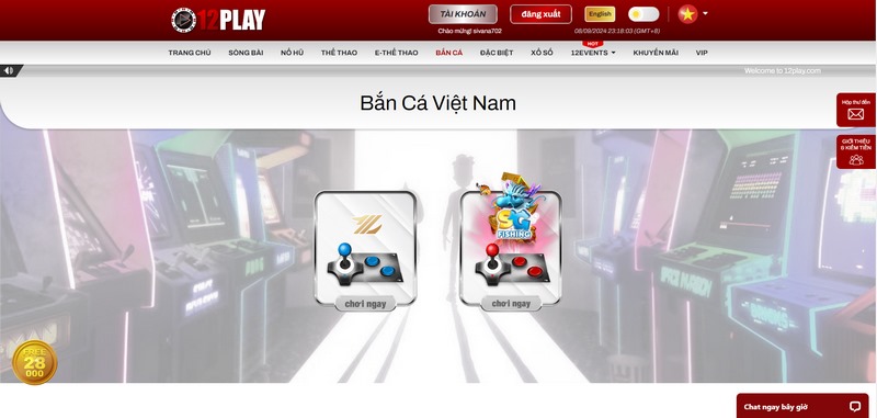 Chuyên mục bắn cá tại 12Play