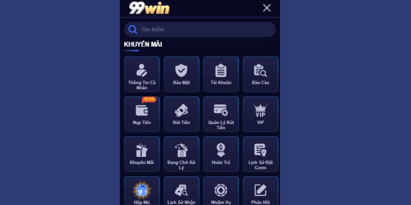 Nhà cái 99WIN với đa dạng các tiện ích