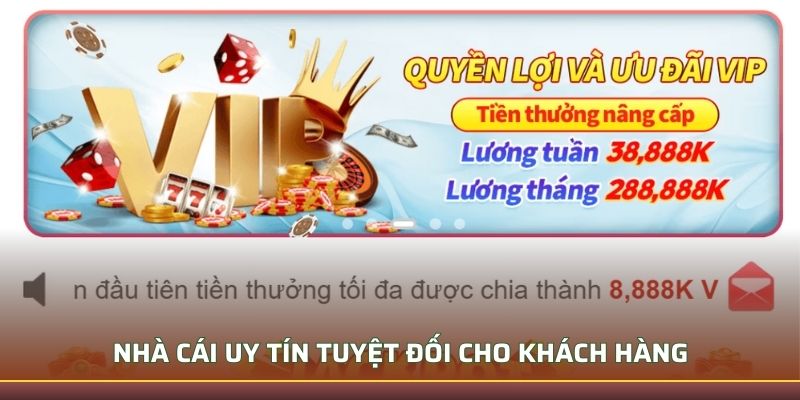 Nhà cái uy tín tuyệt đối cho khách hàng